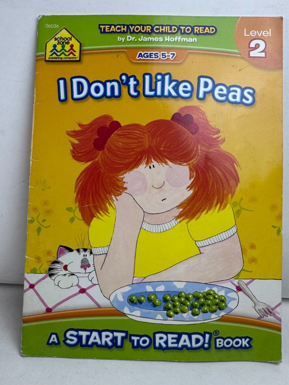 School Zone I Don't Like Peas Level 2 Start to Read Ages 5-7 ISBN 9780887432699